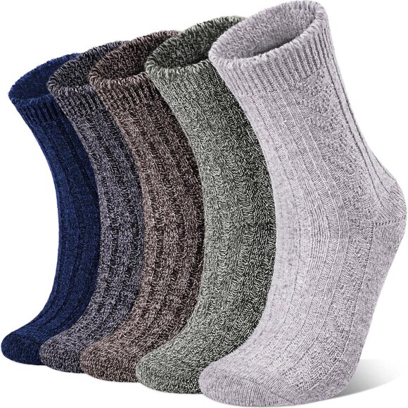 Wool Socks for Women, Winter Warm Stocking Stuffers Gifts for Women Cabin Crew H - Picture 7 of 7